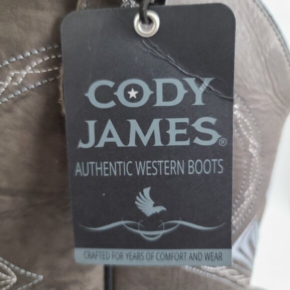 Cody James Mens Blue Collection Western Boots Sq Toe Sz 12 D Black BBH4 NWOB main image 15
